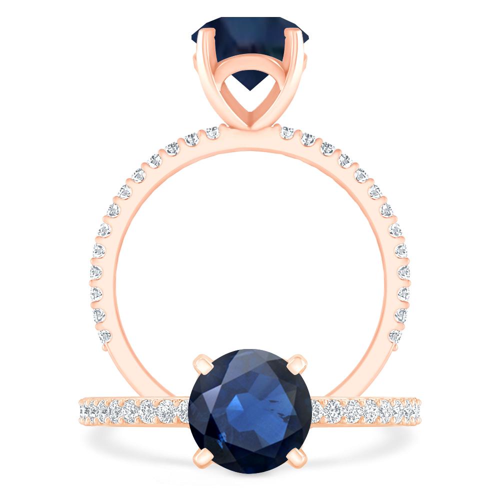 Rose Gold - Sapphire