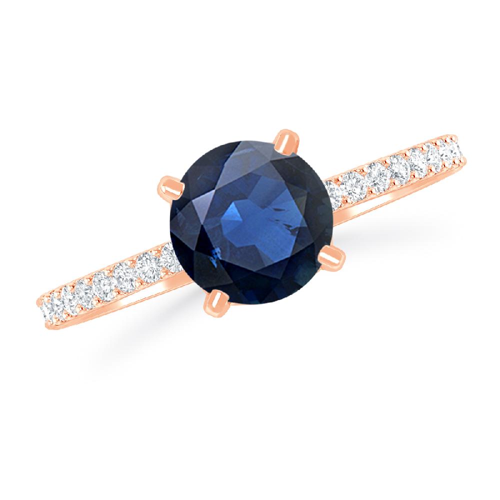 Rose Gold - Sapphire