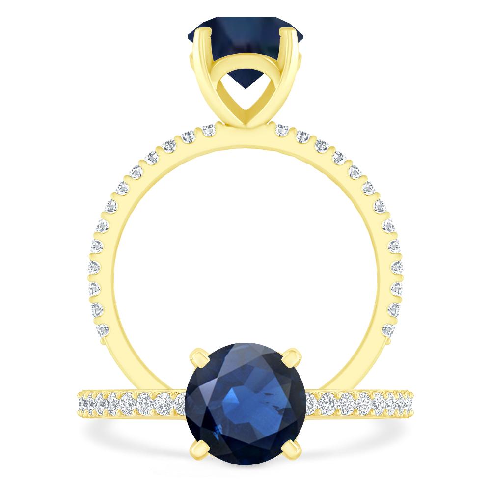 Yellow Gold - Sapphire