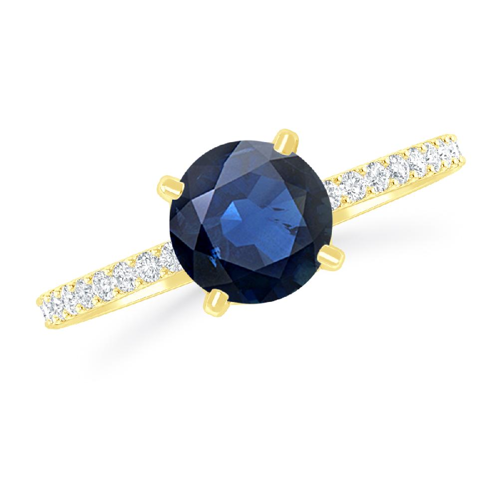 Yellow Gold - Sapphire