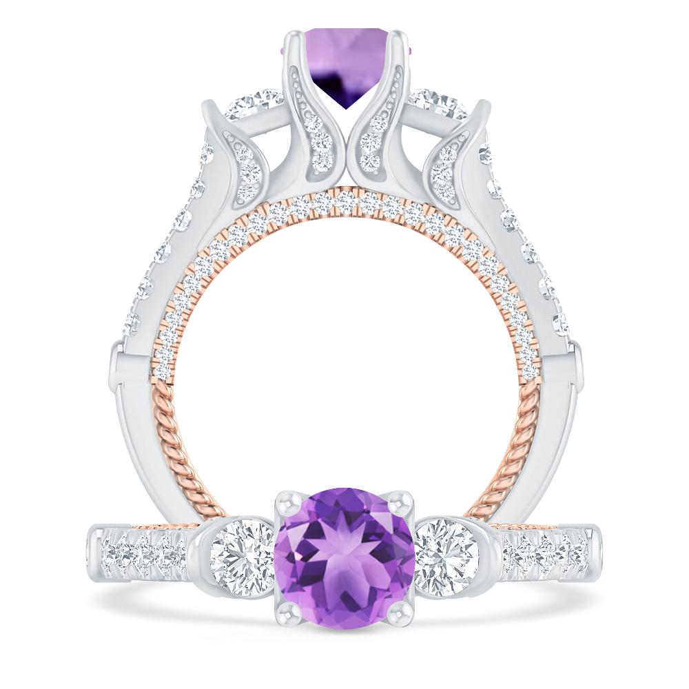 White Gold - Amethyst