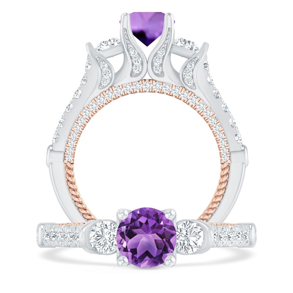 White Gold - Amethyst