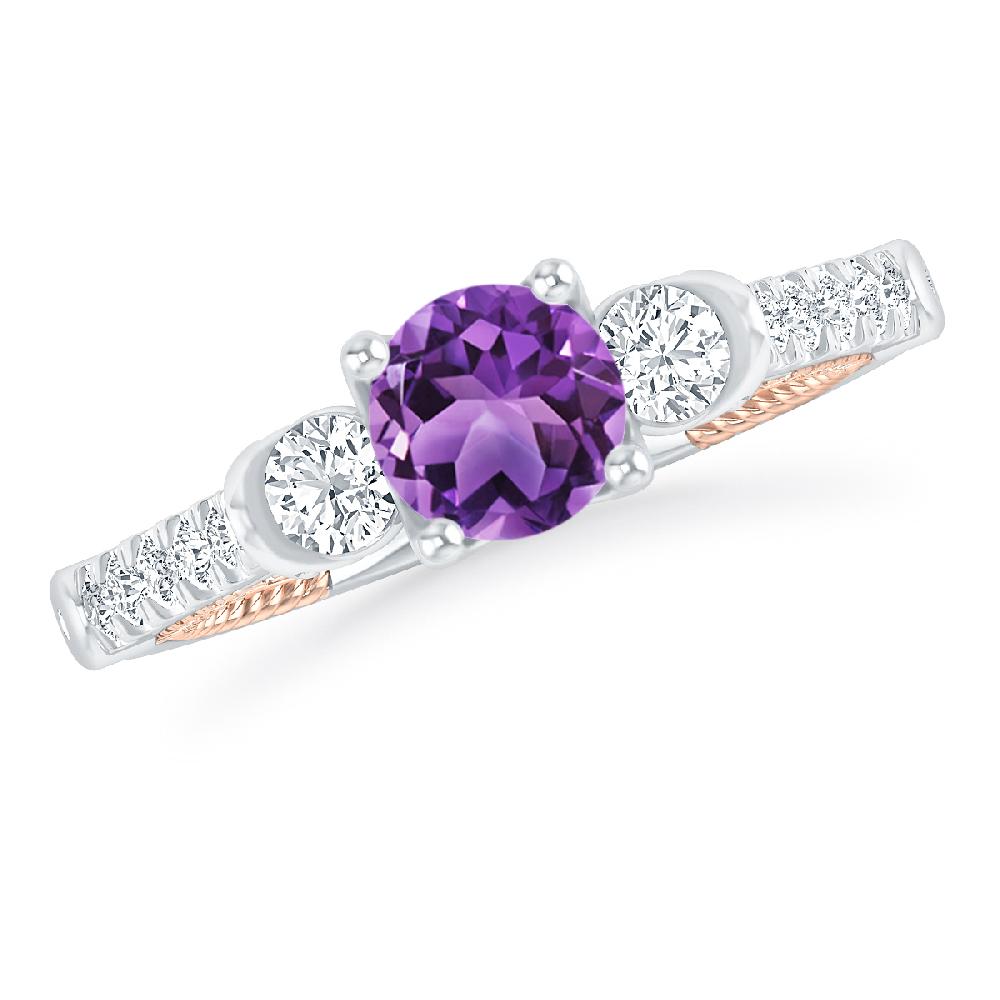 White Gold - Amethyst