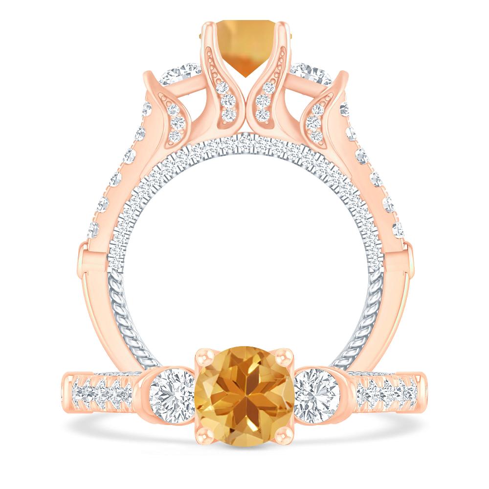 Rose Gold - Citrine