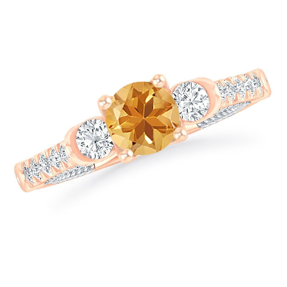 Rose Gold - Citrine