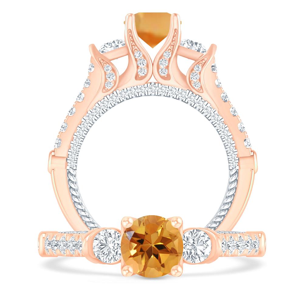 Rose Gold - Citrine