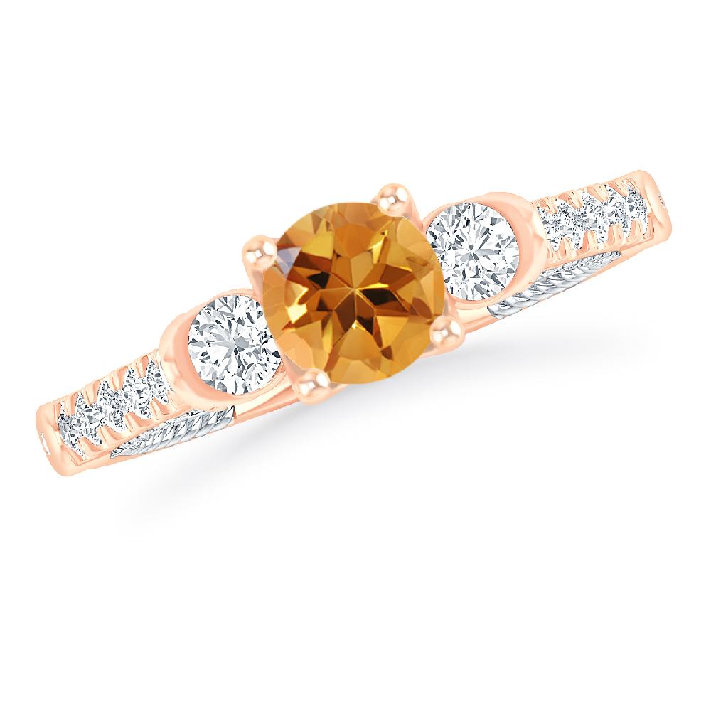 Rose Gold - Citrine