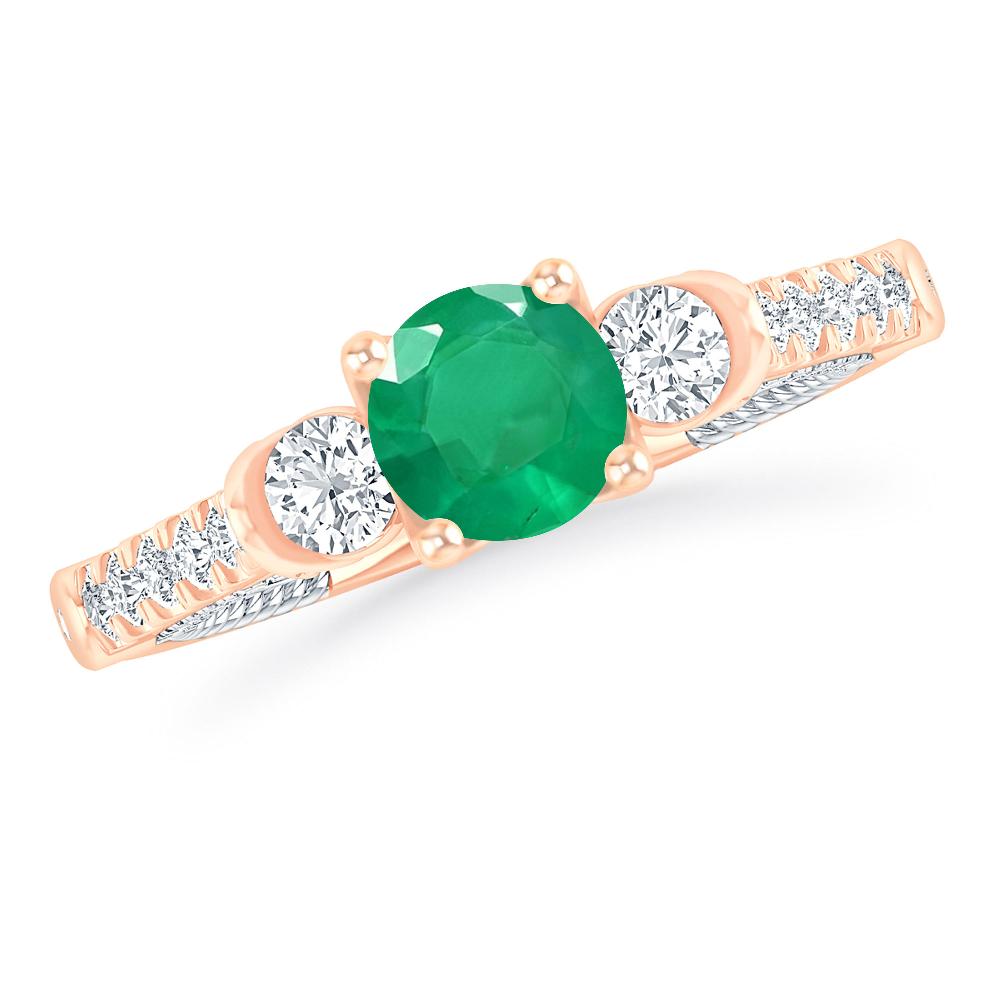 Rose Gold - Emerald