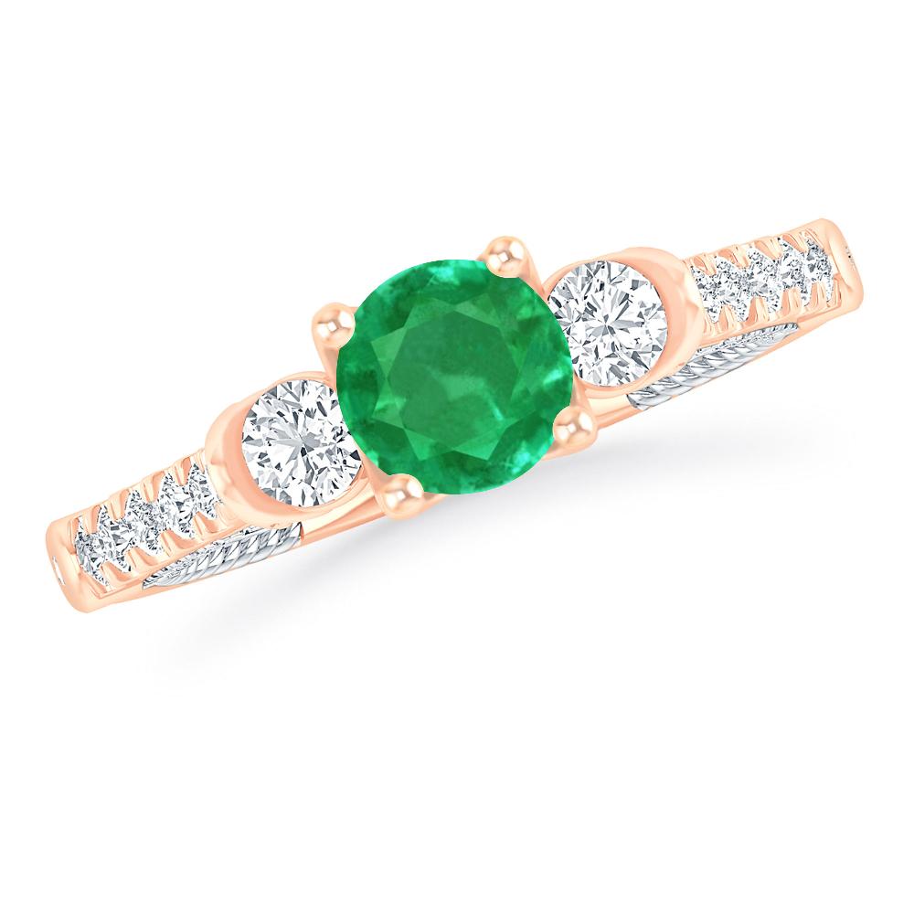 Rose Gold - Emerald