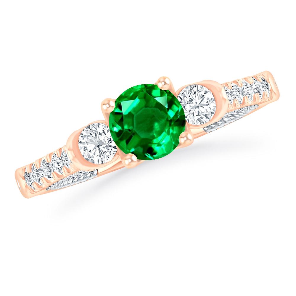 Rose Gold - Emerald