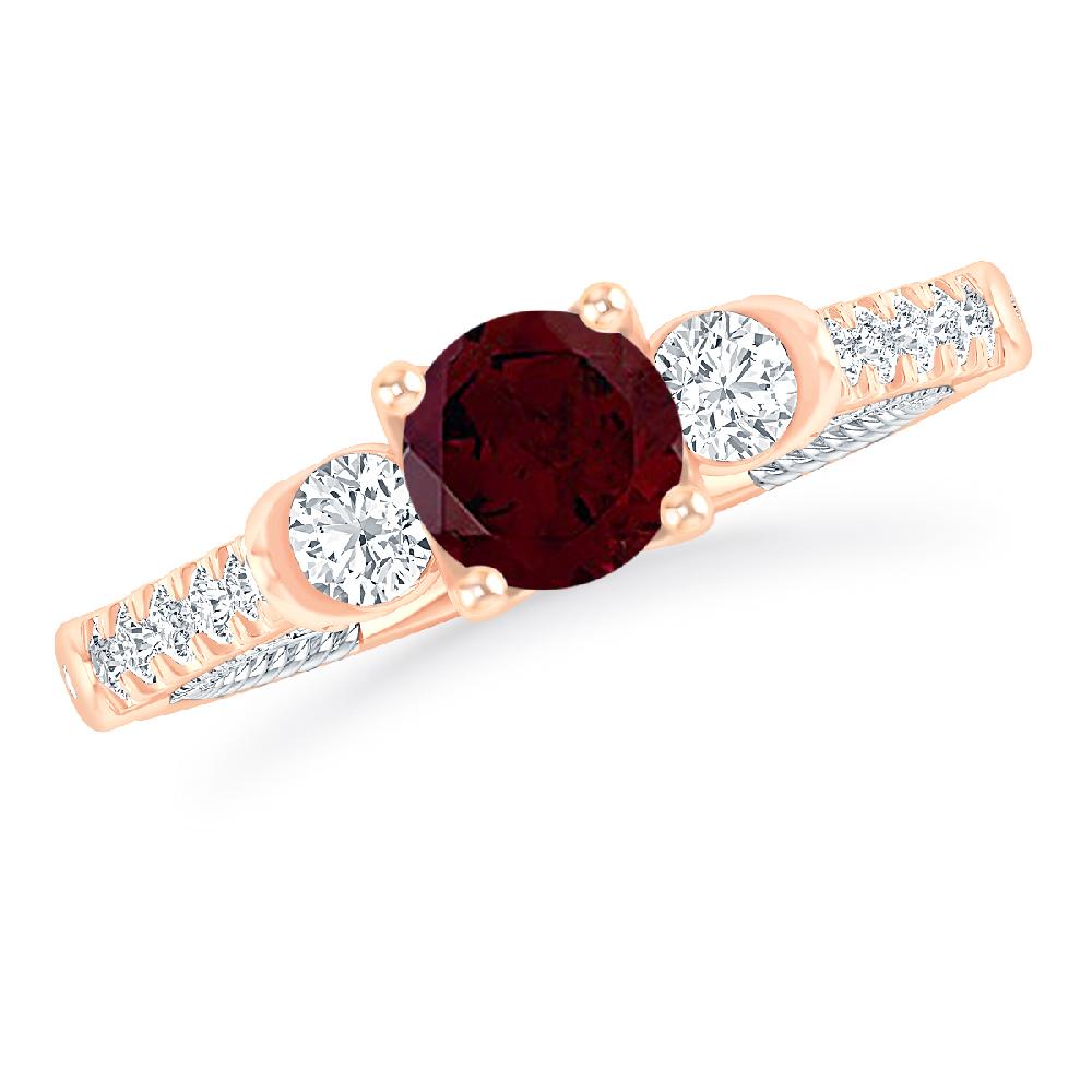 Rose Gold - Garnet