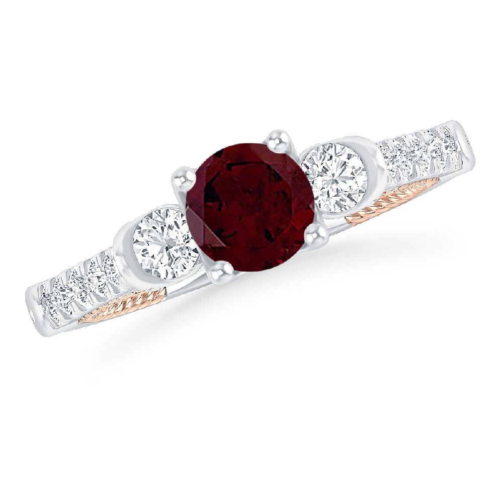 White Gold - Garnet