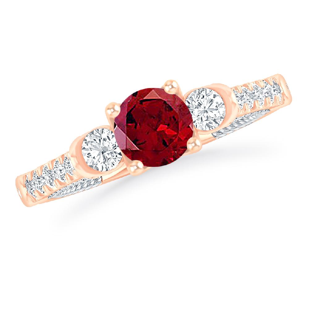 Rose Gold - Garnet