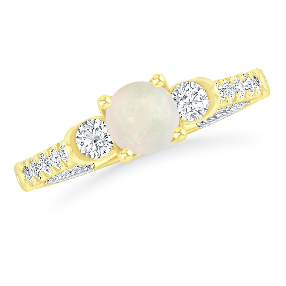 Yellow Gold - Opal