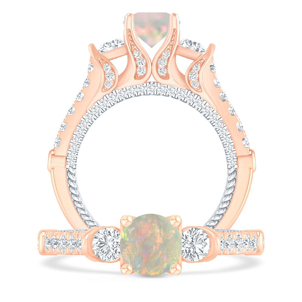 Rose Gold - Opal