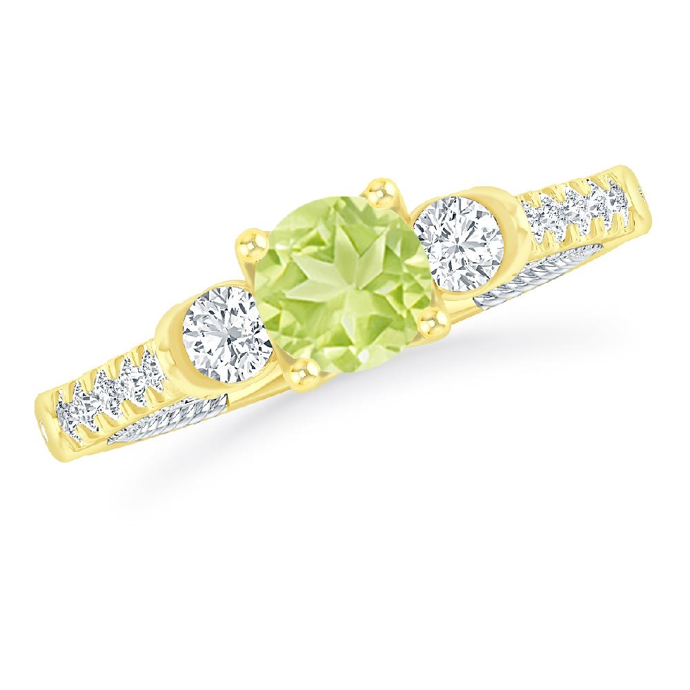 Yellow Gold - Peridot