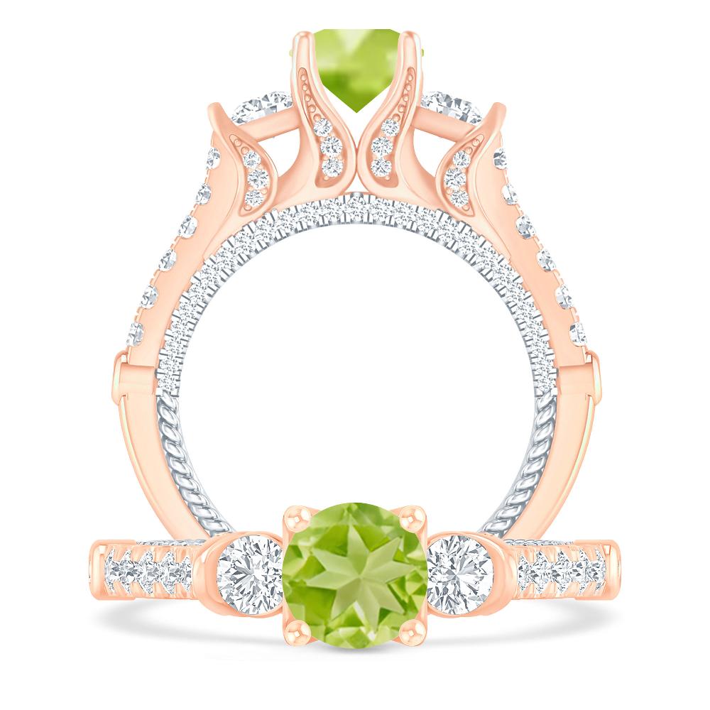 Rose Gold - Peridot