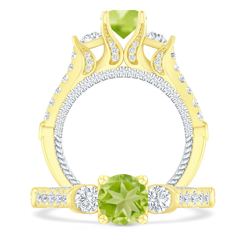 Yellow Gold - Peridot