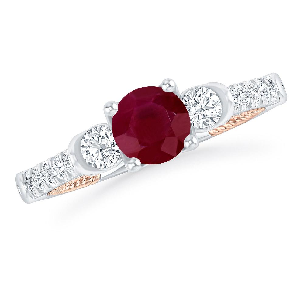 White Gold - Ruby