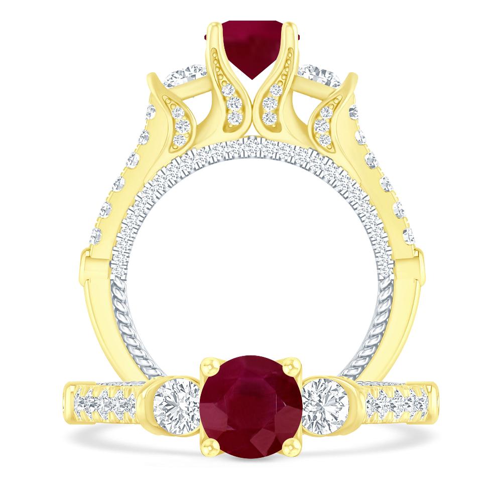 Yellow Gold - Ruby