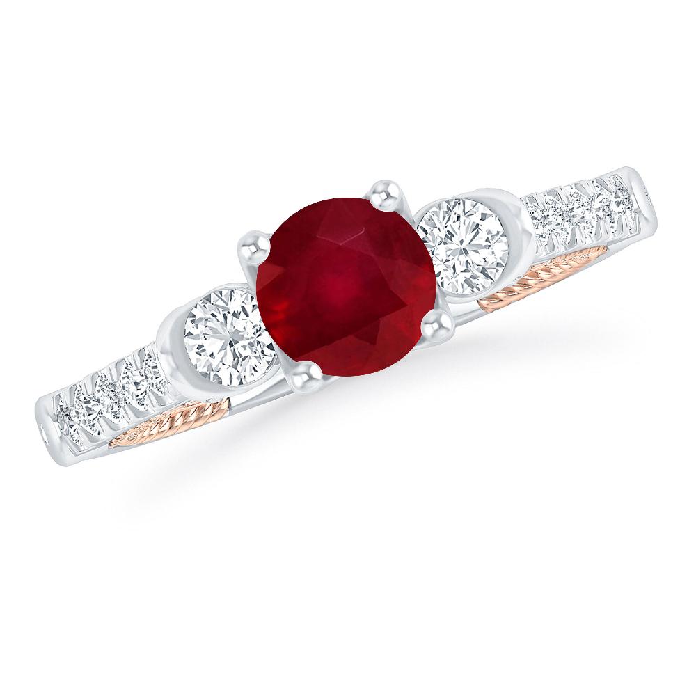 White Gold - Ruby