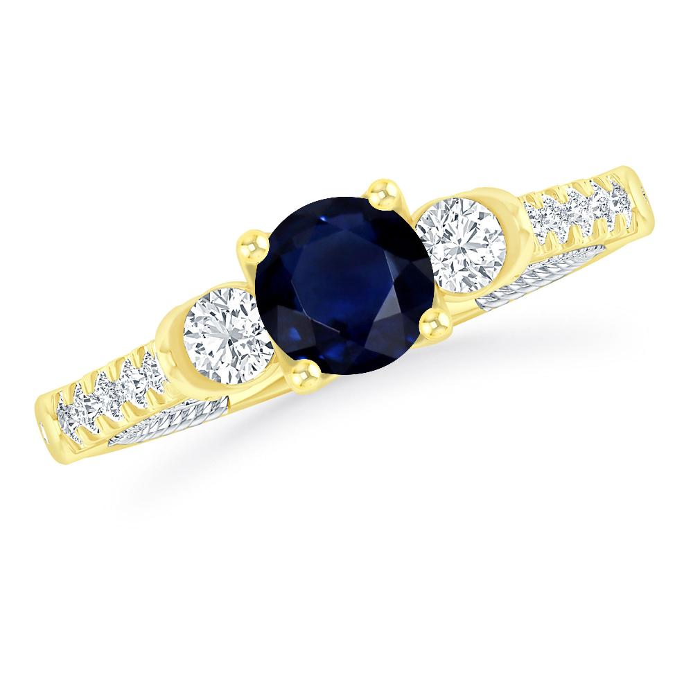 Yellow Gold - Sapphire