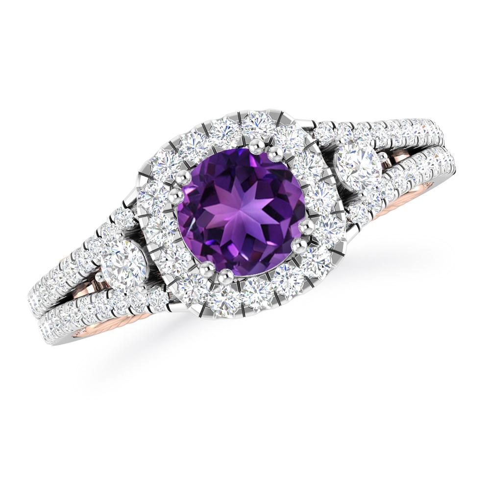 White Gold - Amethyst