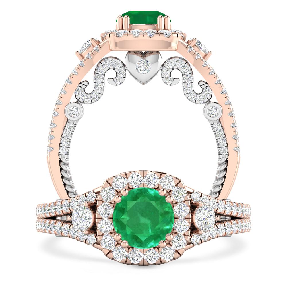 Rose Gold - Emerald