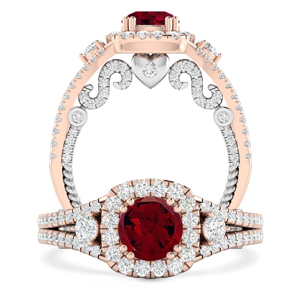 Rose Gold - Garnet