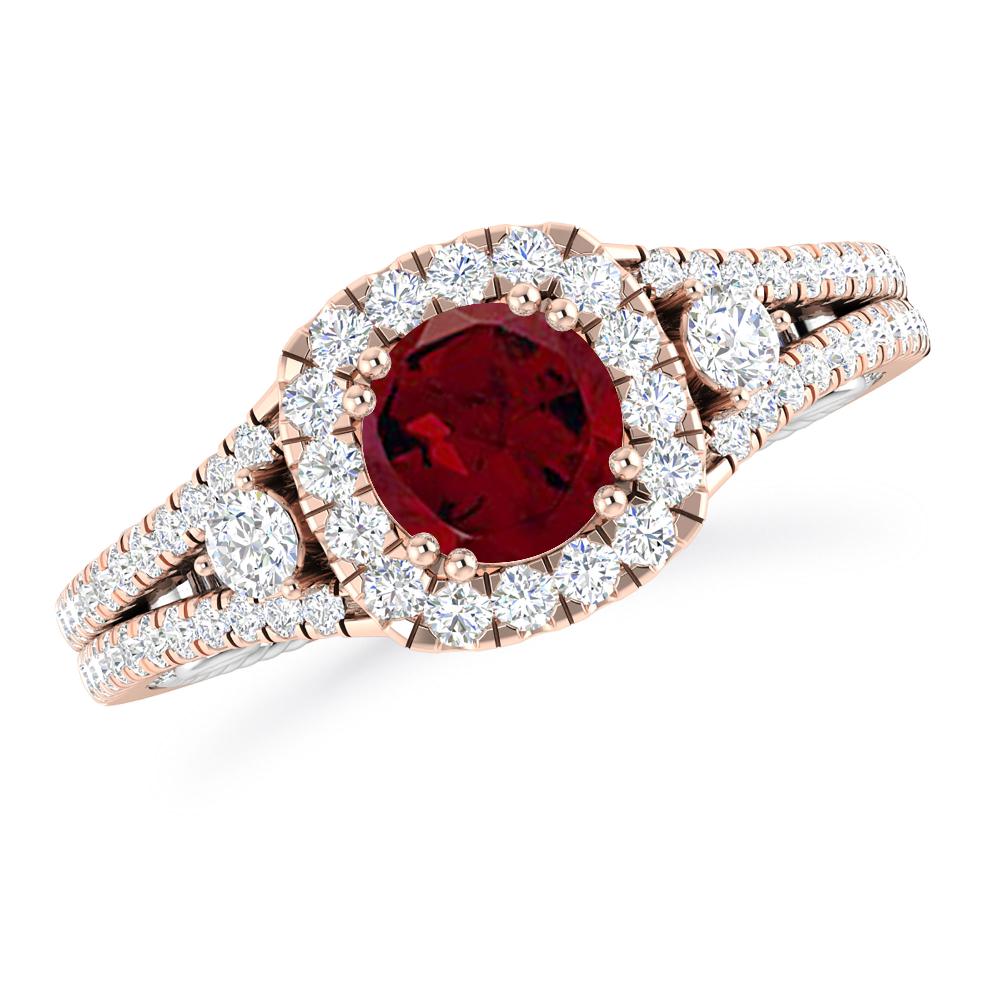 Rose Gold - Garnet