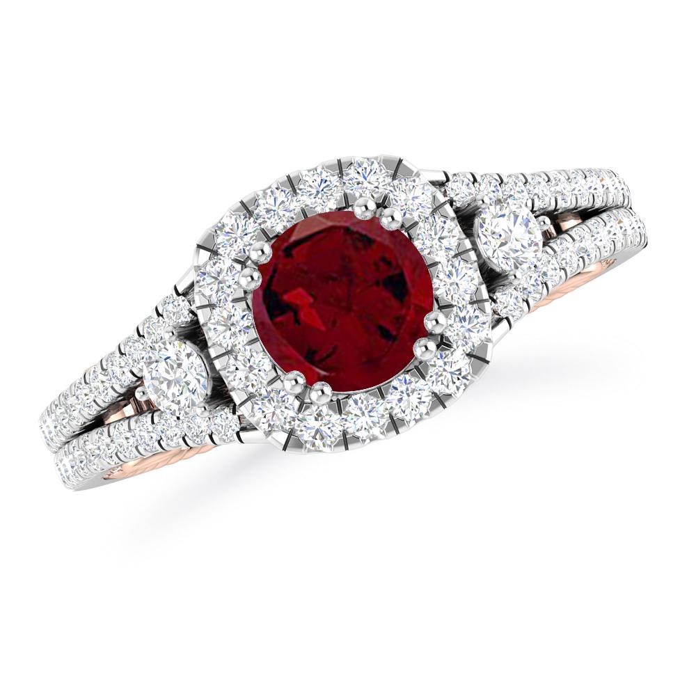 White Gold - Garnet