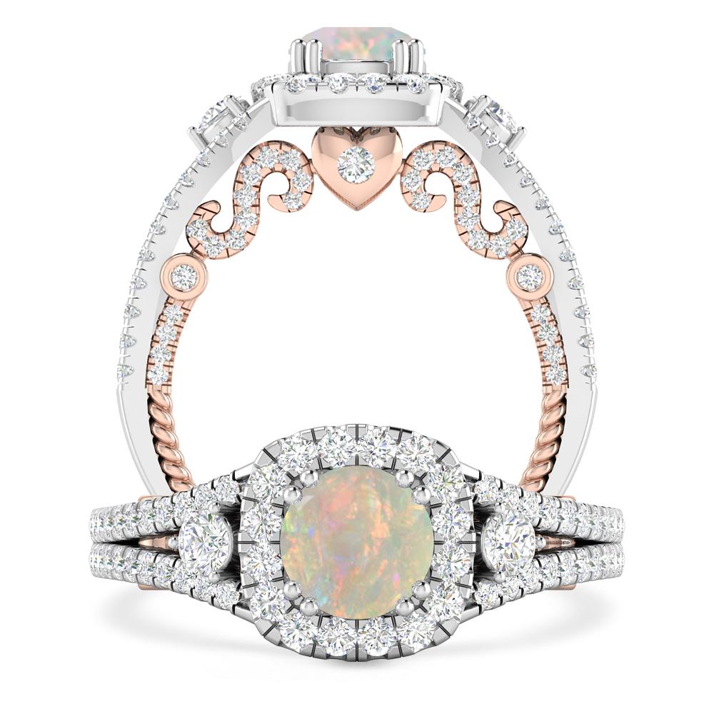 White Gold - Opal