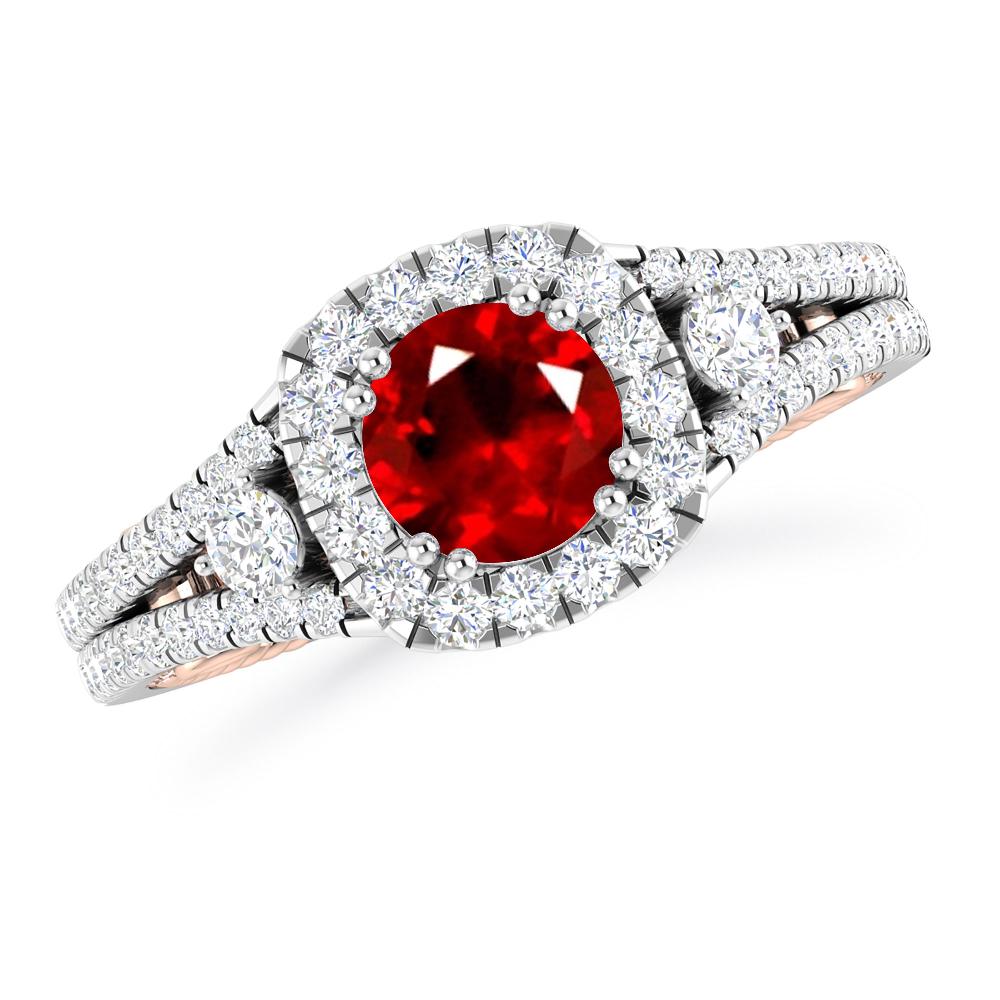 White Gold - Ruby