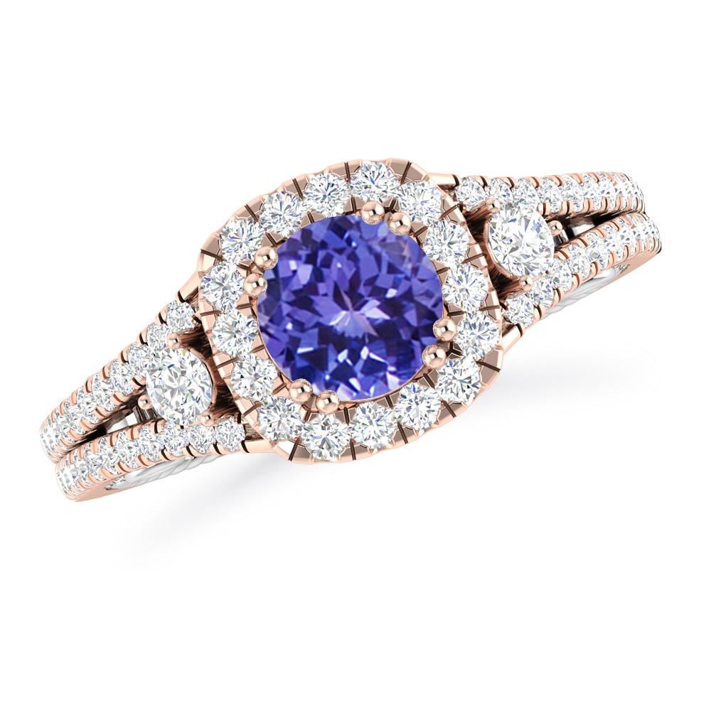 Rose Gold - Tanzanite