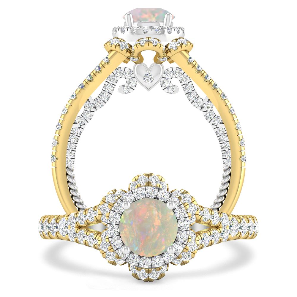 Yellow Gold - Opal