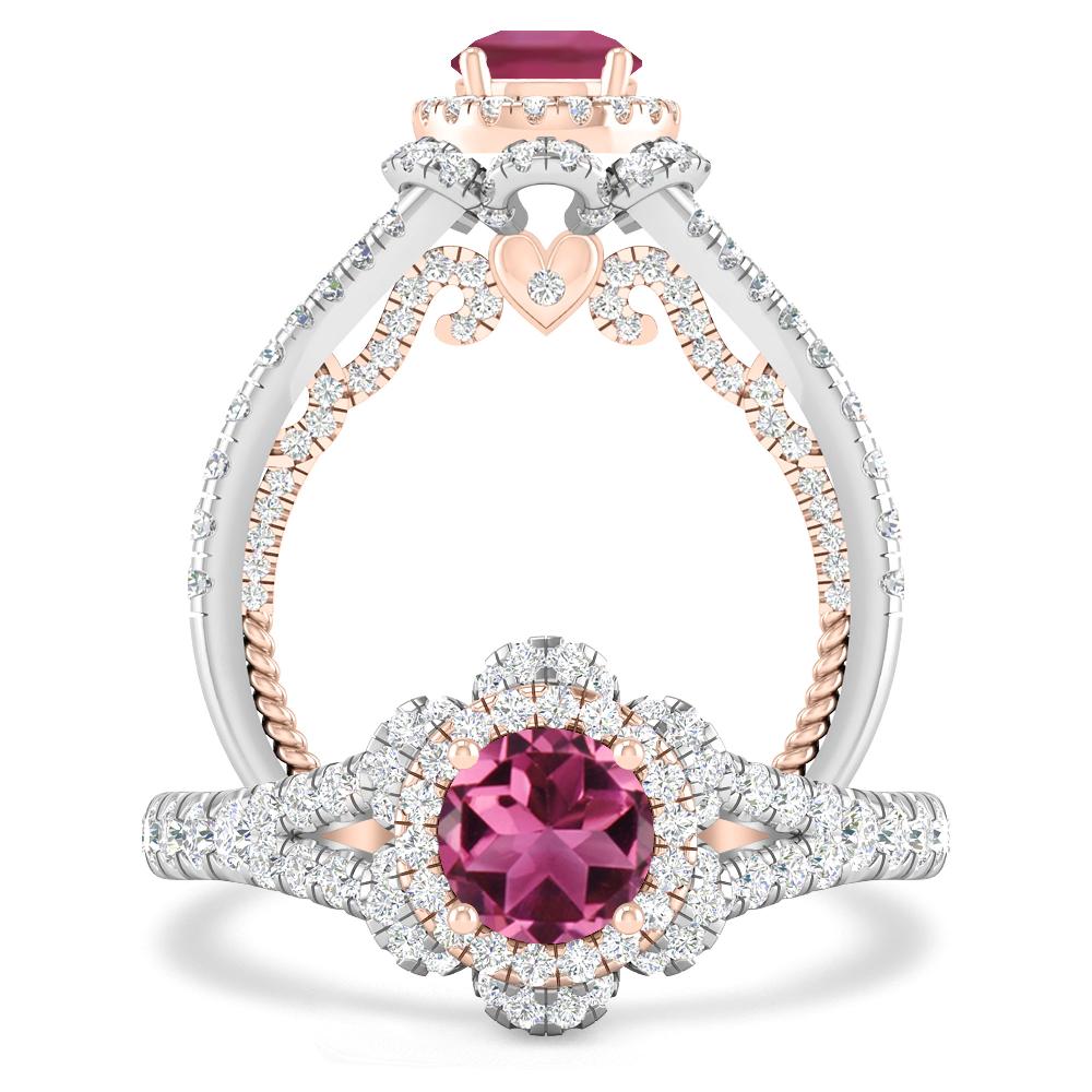 White Gold - Pink Tourmaline