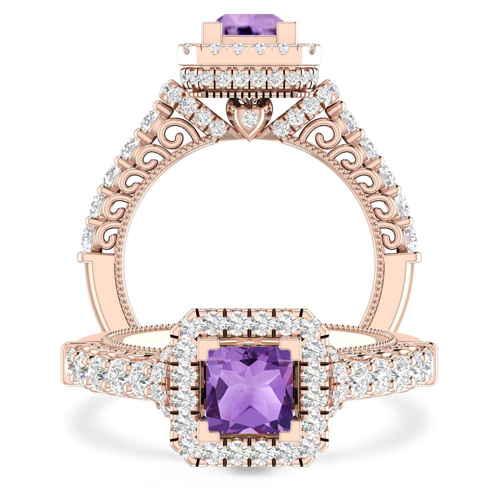 Rose Gold - Amethyst