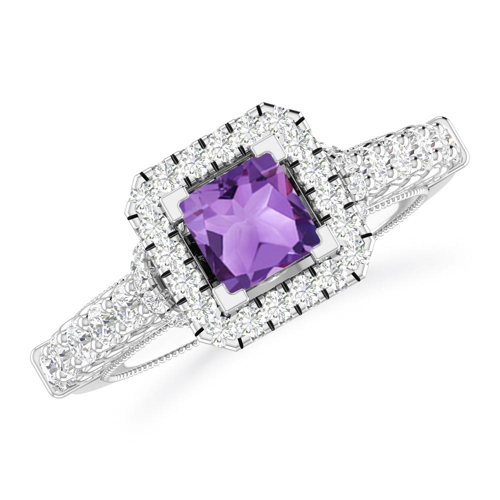 White Gold - Amethyst