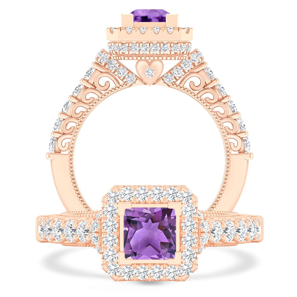 Rose Gold - Amethyst