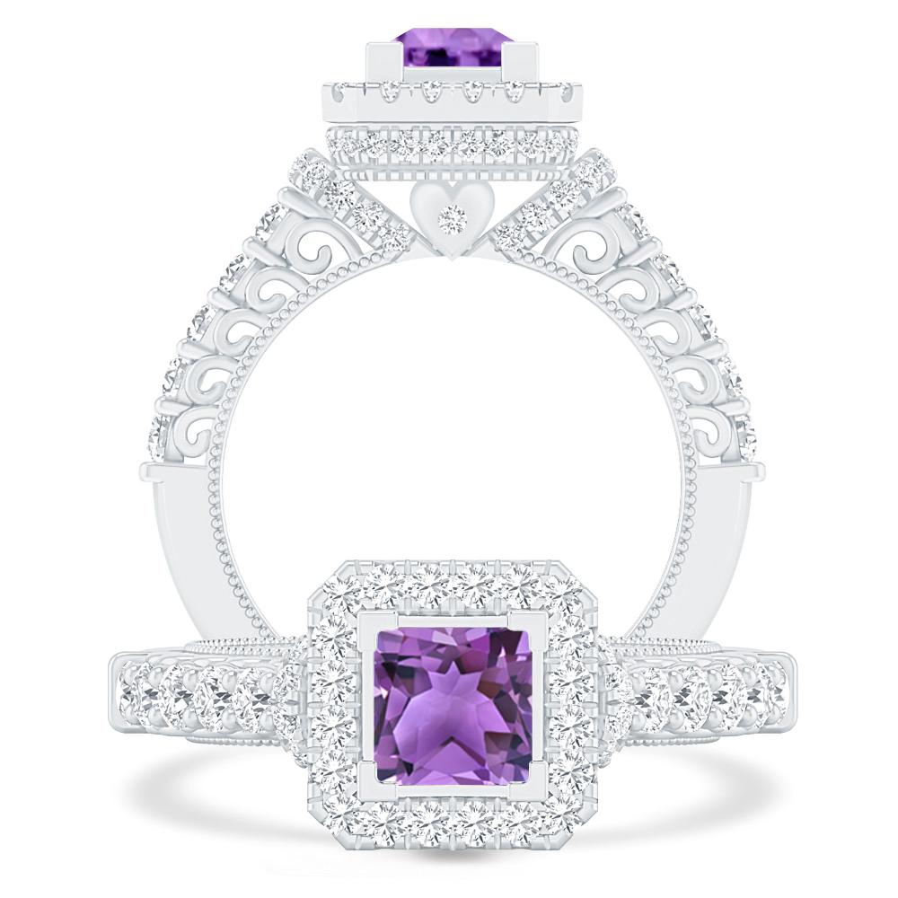 White Gold - Amethyst