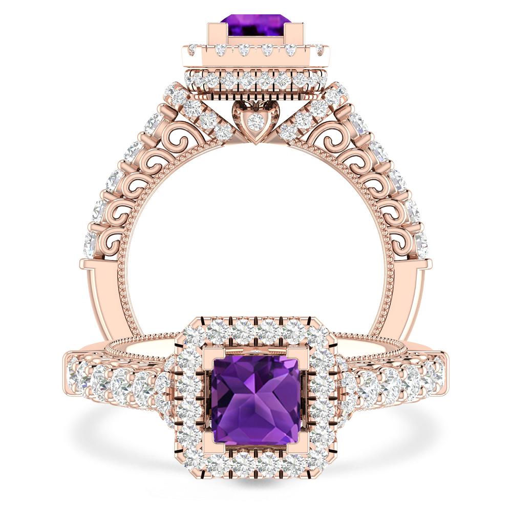 Rose Gold - Amethyst