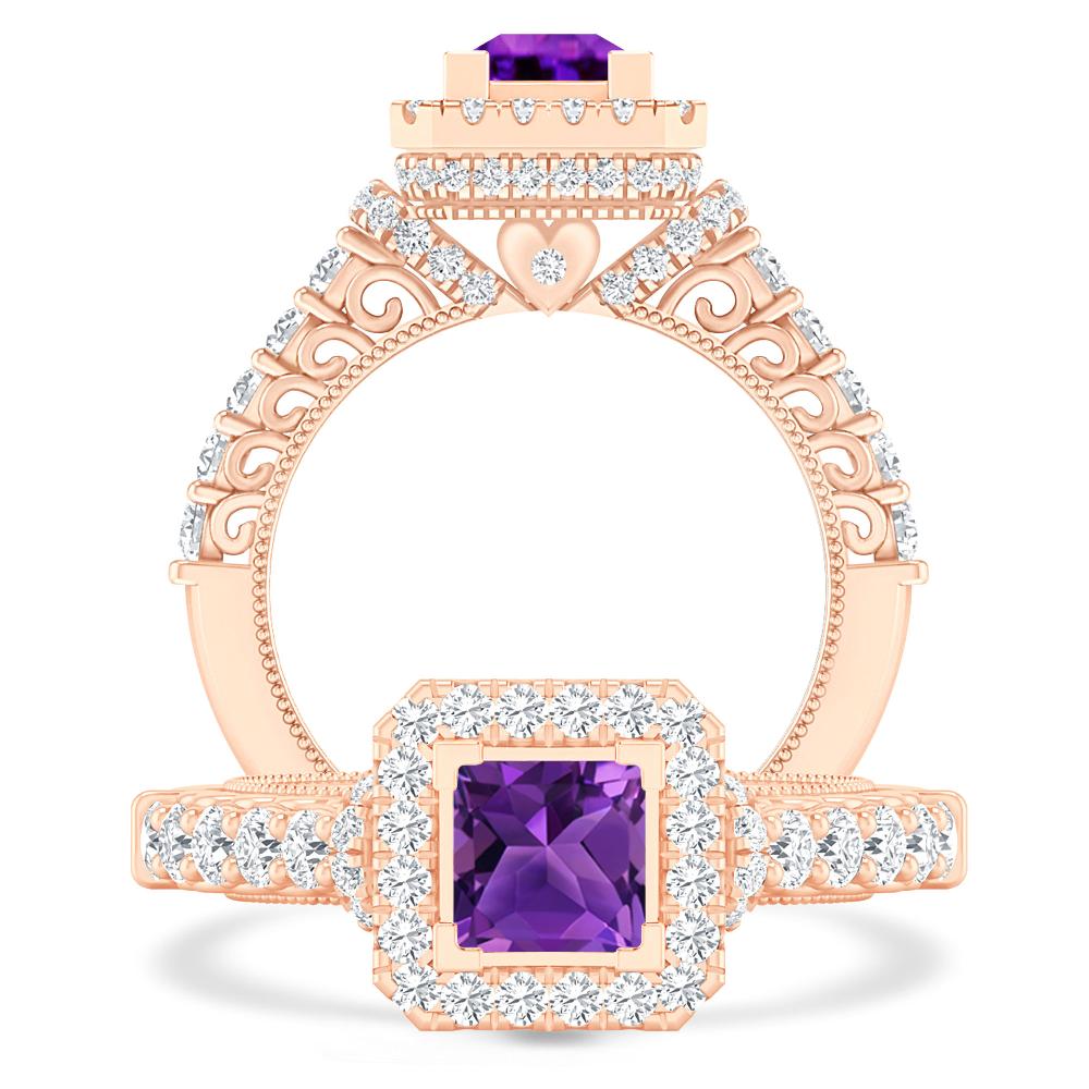 Rose Gold - Amethyst