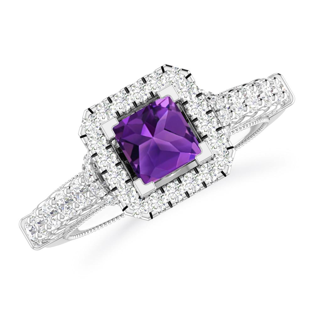 White Gold - Amethyst