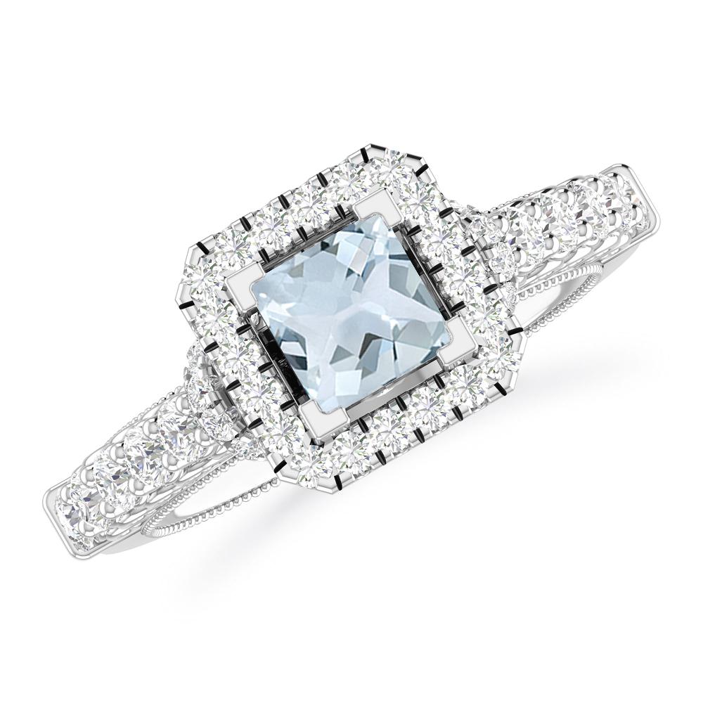 White Gold - Aquamarine