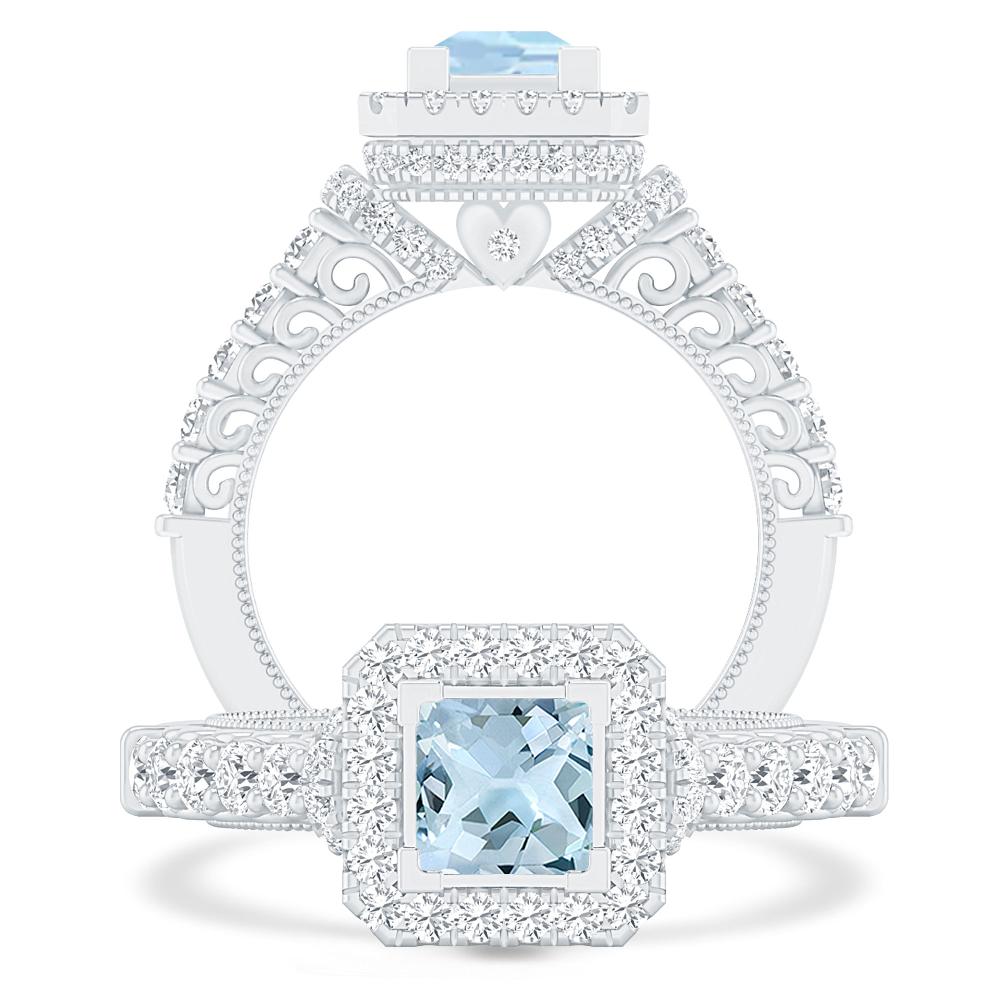 White Gold - Aquamarine