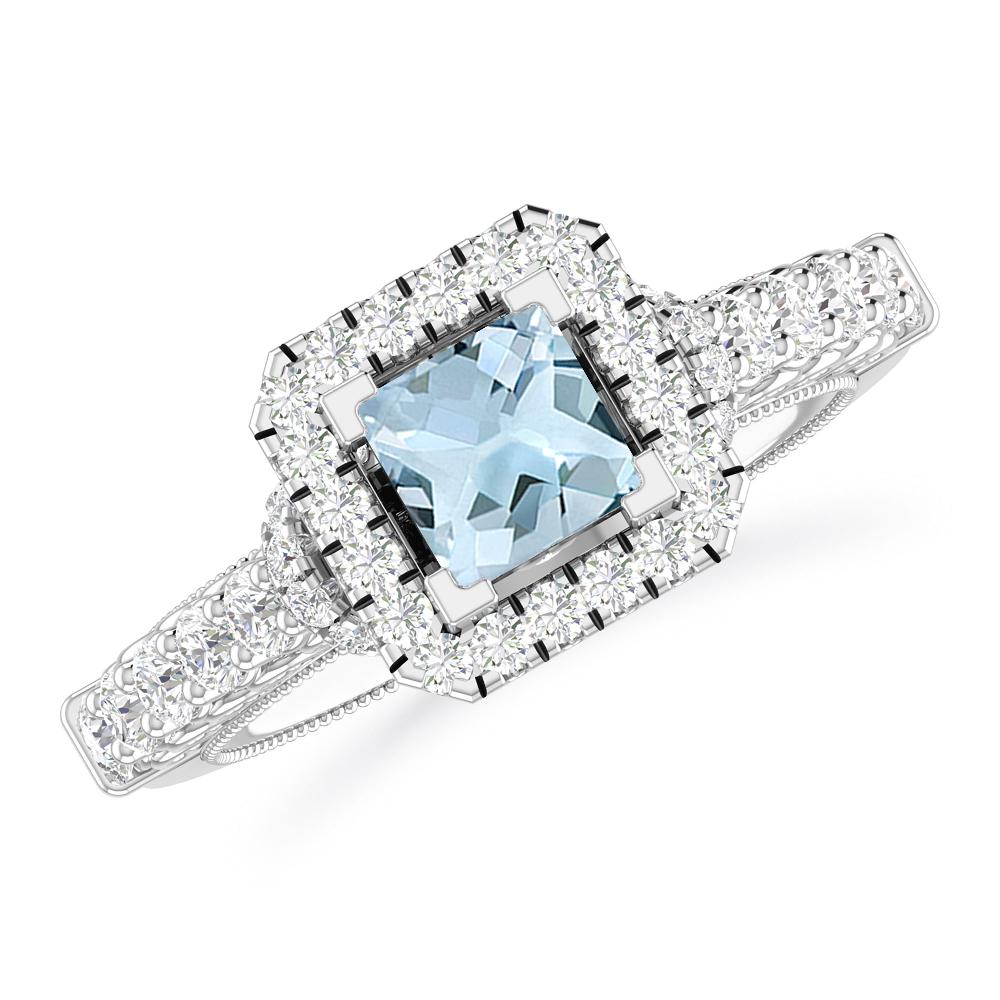 White Gold - Aquamarine