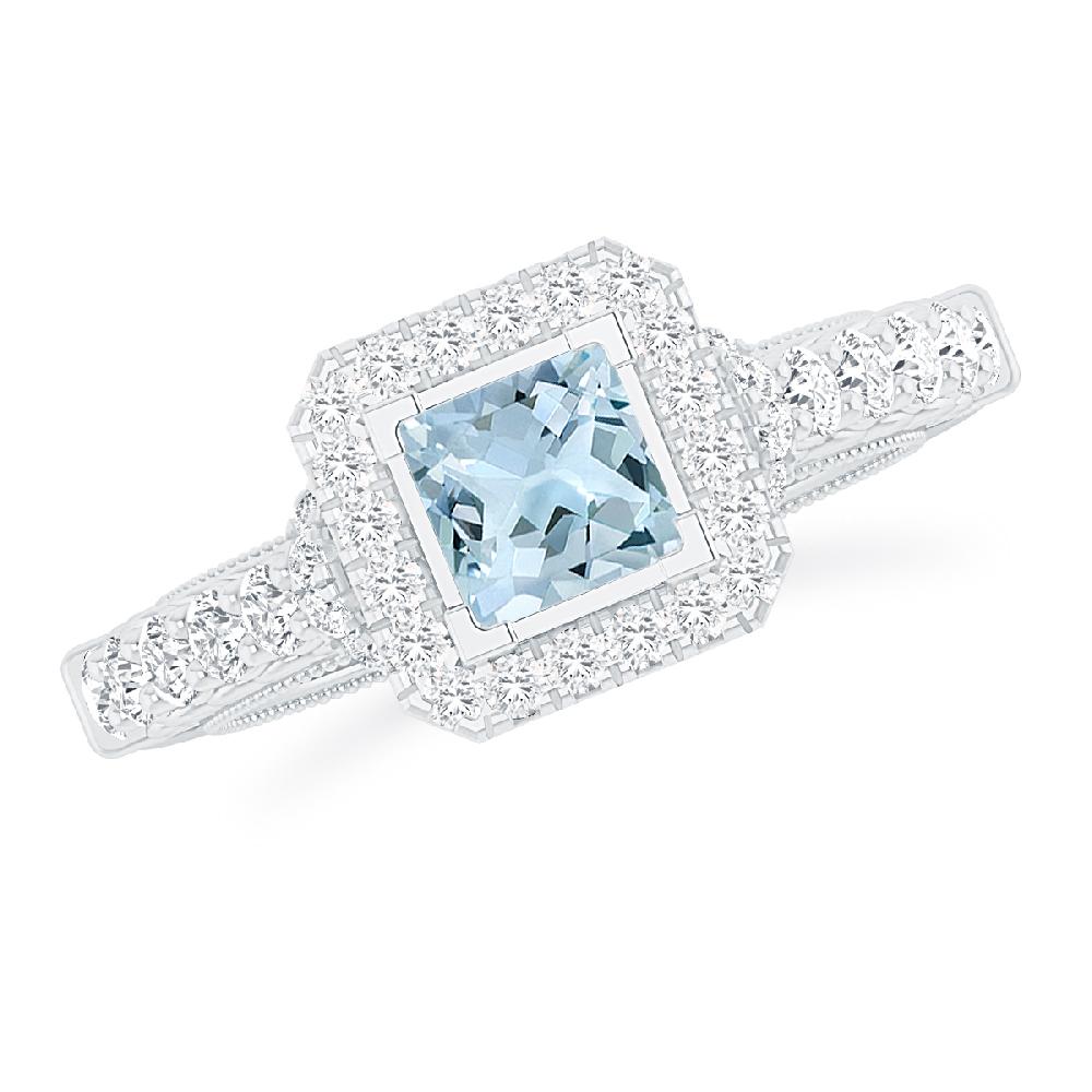 White Gold - Aquamarine