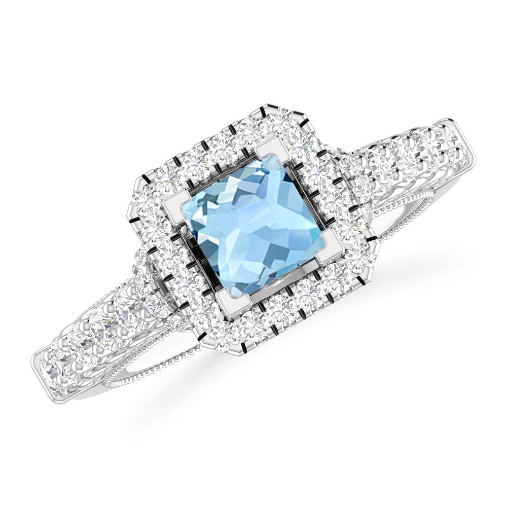 White Gold - Aquamarine