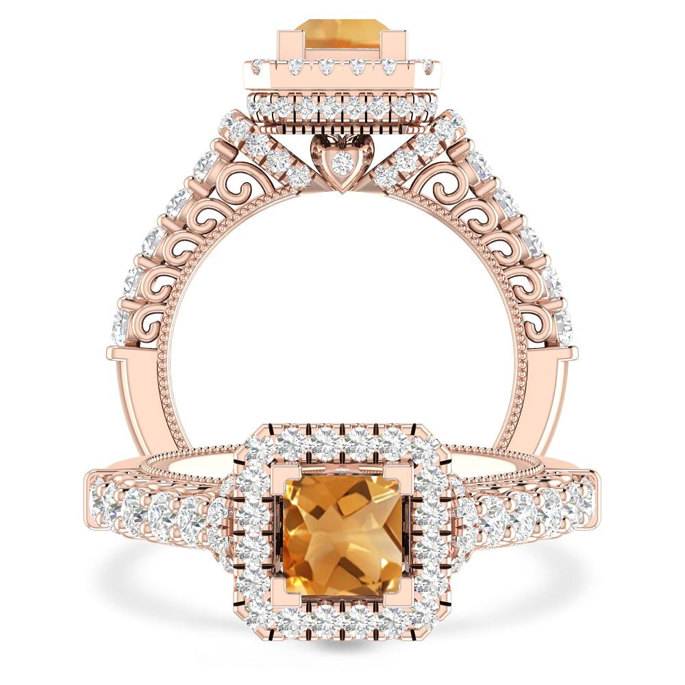 Rose Gold - Citrine