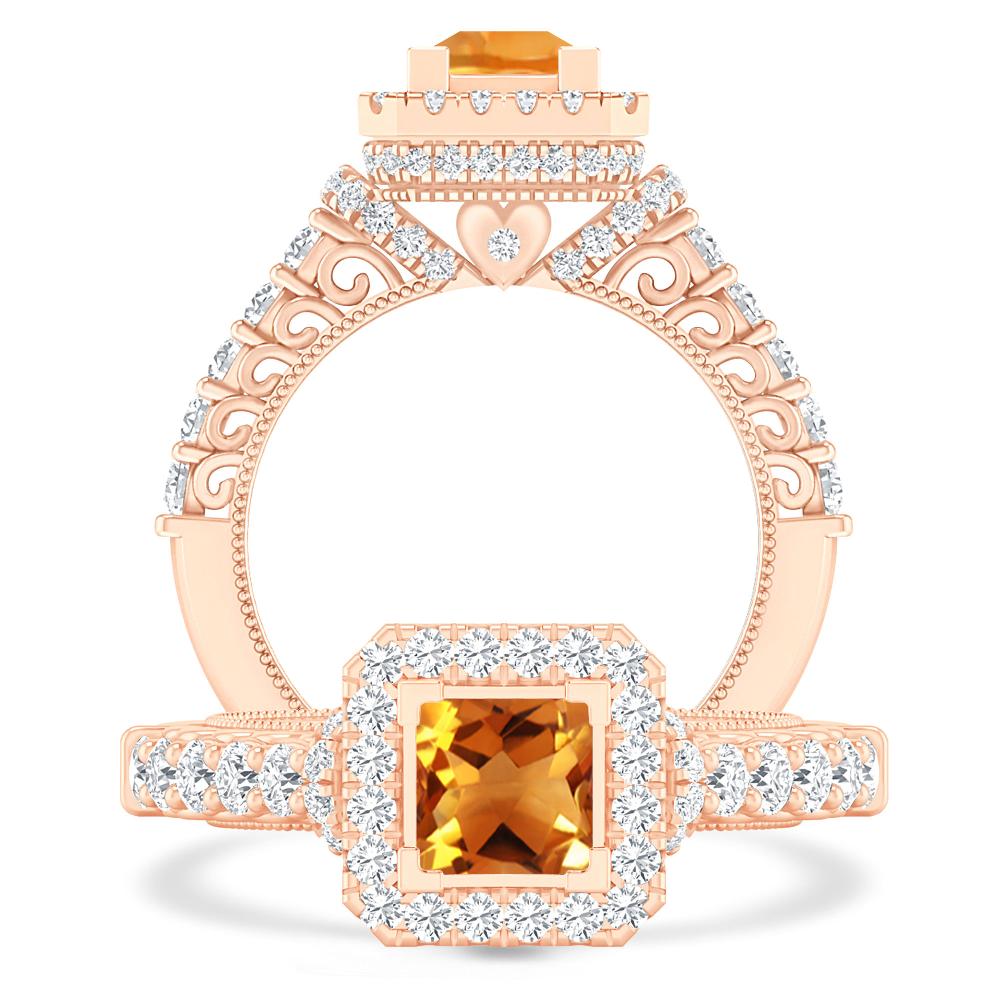Rose Gold - Citrine